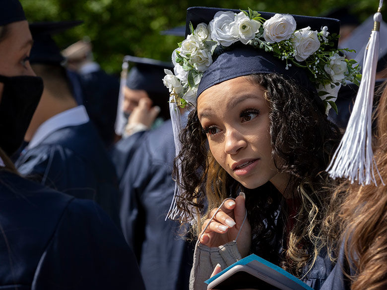 Student at graduation 